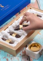 ⁦طقم عود بتغليف ذهبي-وسط⁩ - الصورة ⁦5⁩